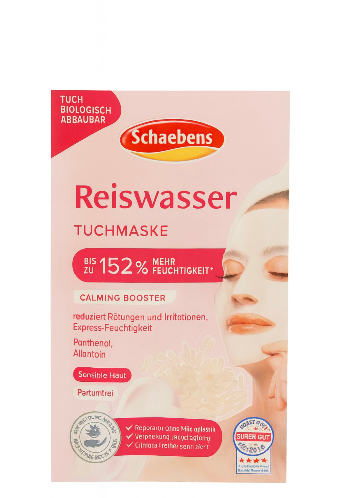 Rice water sheet mask, 1 pc. 